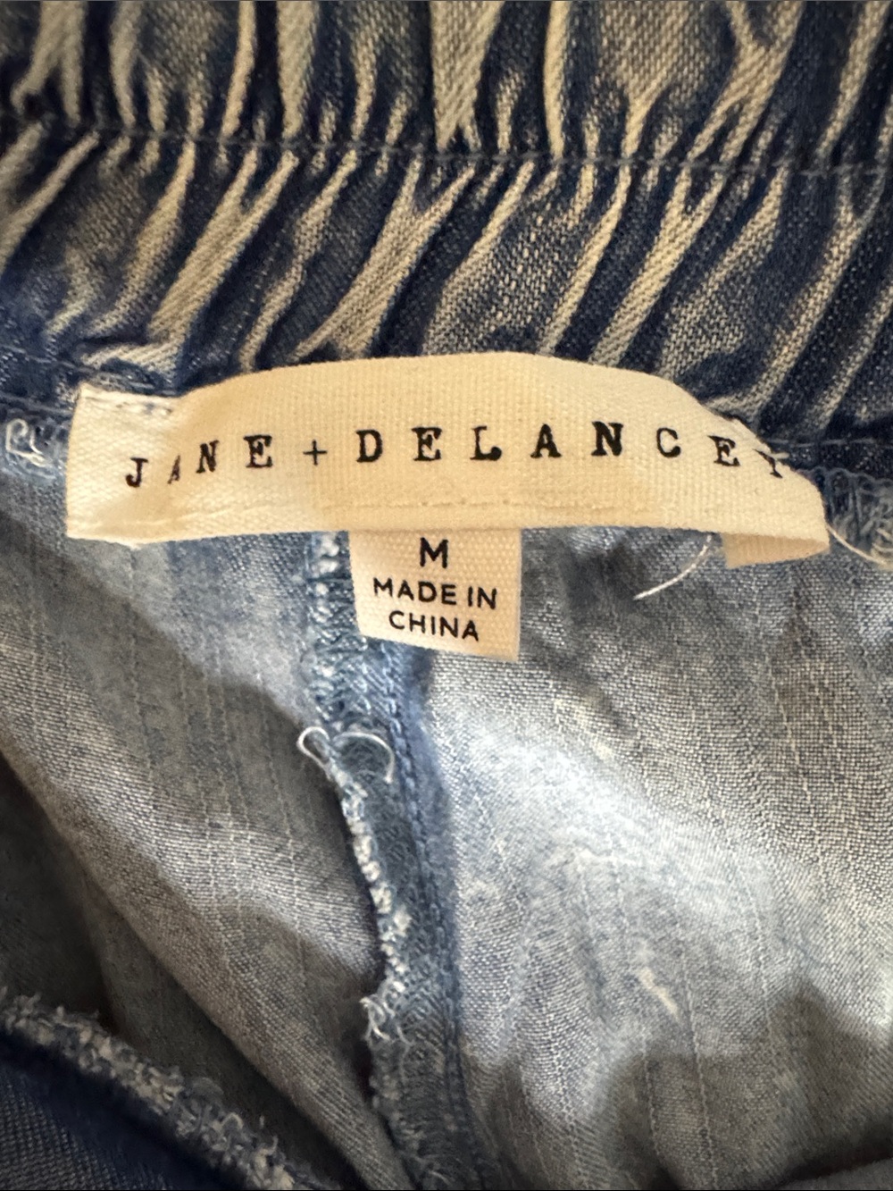 Jane + Delancey Light Blue Pull On Pant with Cord Belt & Elastic Back - Picture 6 of 13